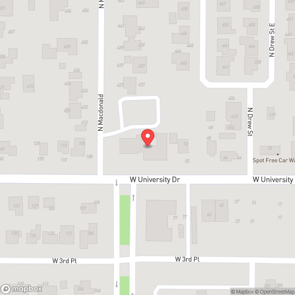 Map of Escape Rooms Mesa