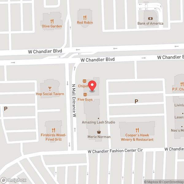 Map of Five Guys