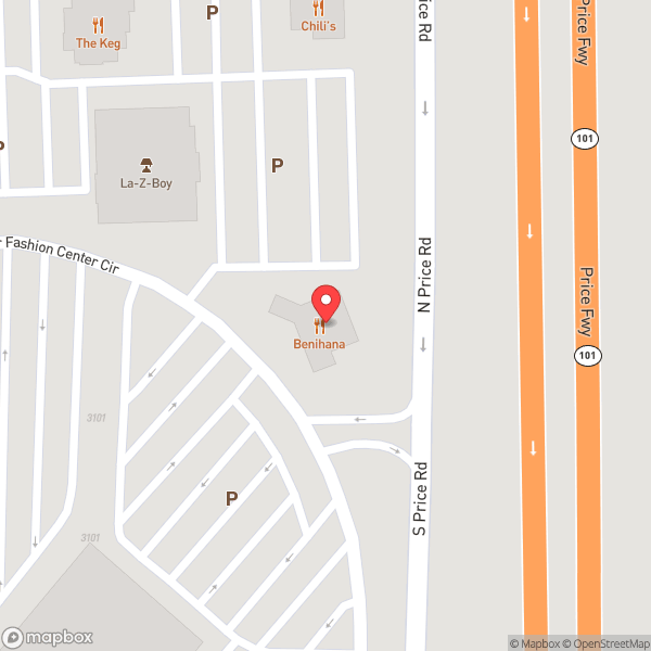 Map of Benihana