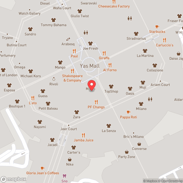 Map of The Cheesecake Factory (ذي تشيزكيك فاكتوري)