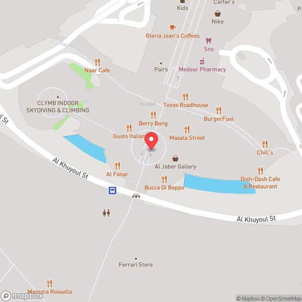Map of Ferrari World