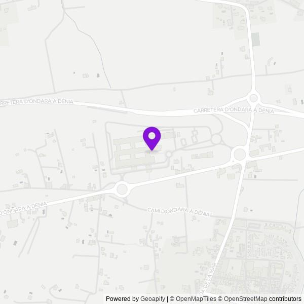 Map of Hospital de Dénia