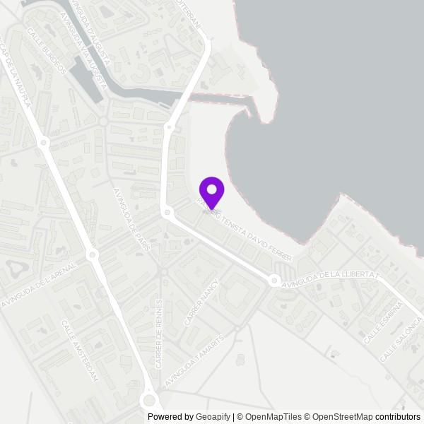Map of El Arenal Beach (Playa El Arenal)