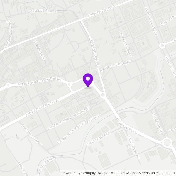 Map of Lidl Javea