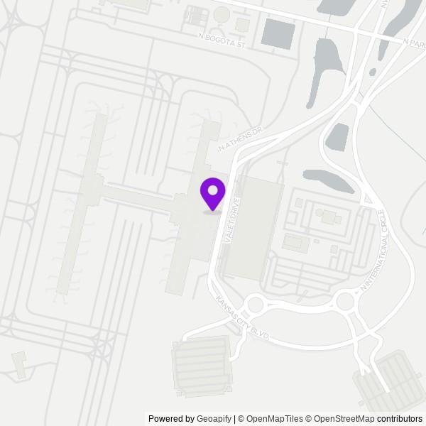 Map of Kansas City International Airport (MCI)