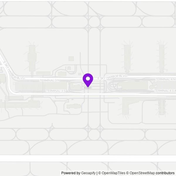 Map of Phoenix Sky Harbor International Airport (PHX)