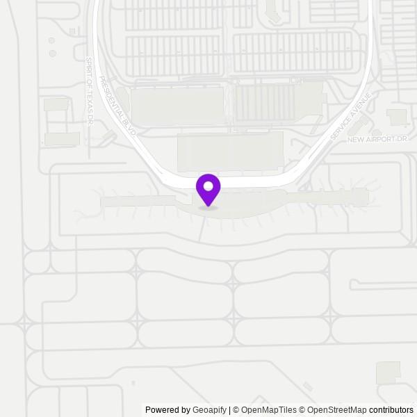 Map of American Airlines Admirals Club