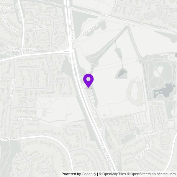 Map of Premier Inn Gatwick Crawley Town West