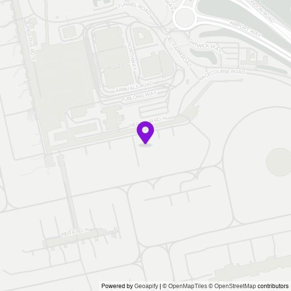 Map of London Gatwick Airport (LGW)