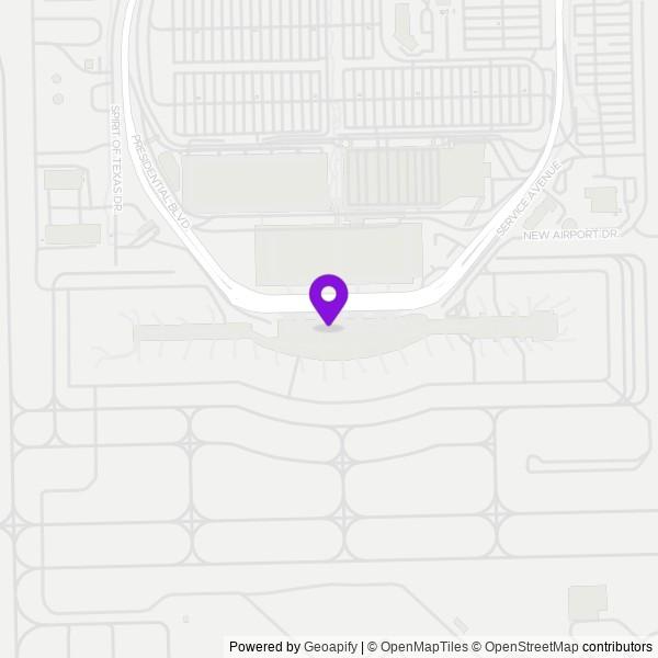 Map of Austin Bergstrom International Airport (AUS)