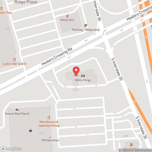 Map of Wells Fargo