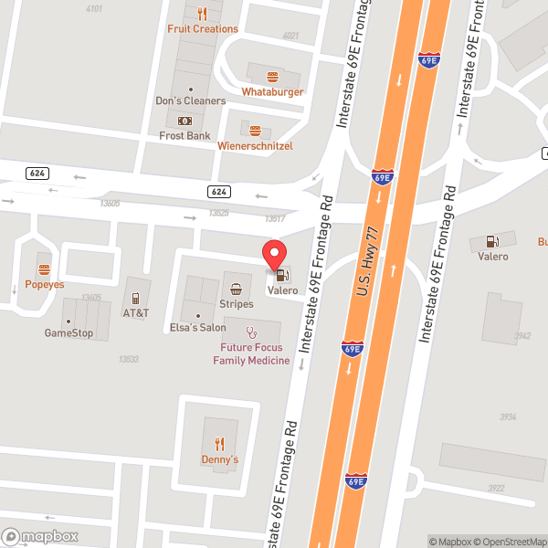 Map of Stripes - Valero