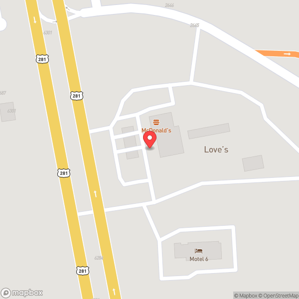 Map of Love's Travel Stop