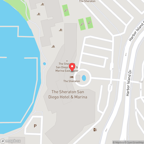 Map of Sheraton San Diego Resort