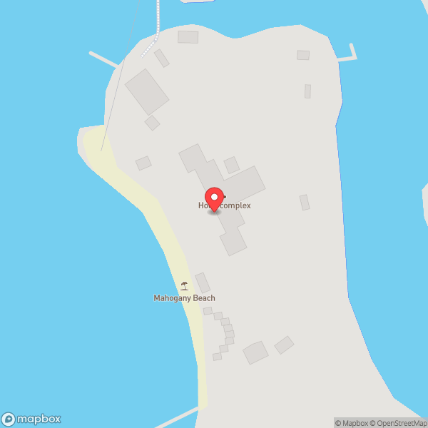 Map of Fat Tuesdays, Isla Roatan, HONDURAS