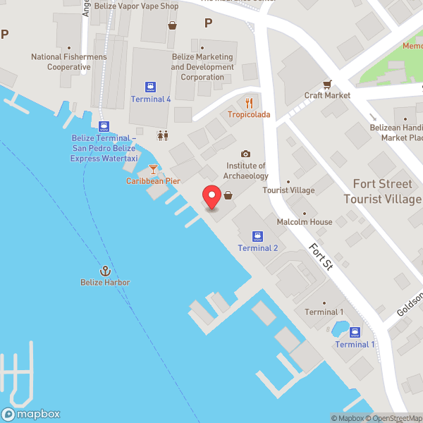 Map of Belize City Port