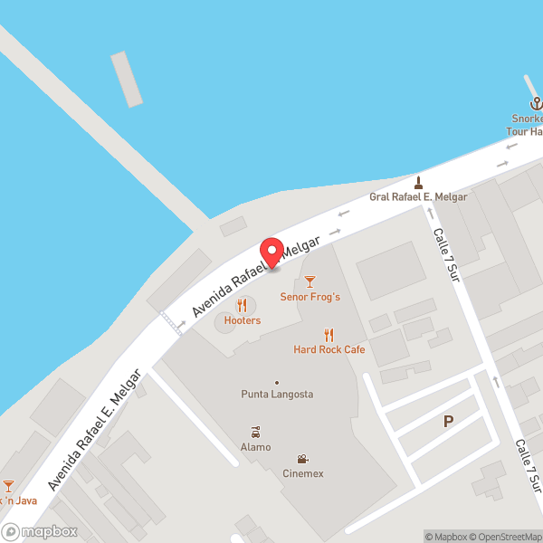 Map of Señor Frog's