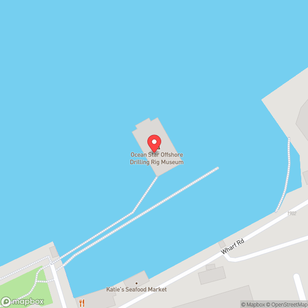 Map of Ocean Star Offshore Drilling Rig & Museum