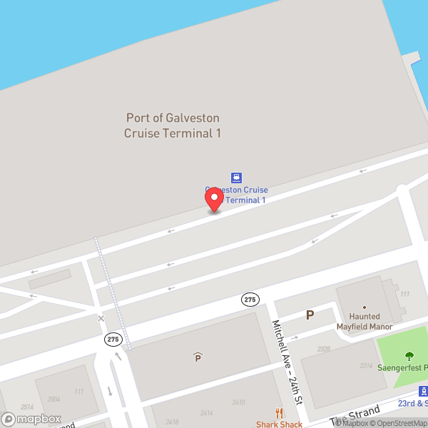 Map of Port Of Galveston