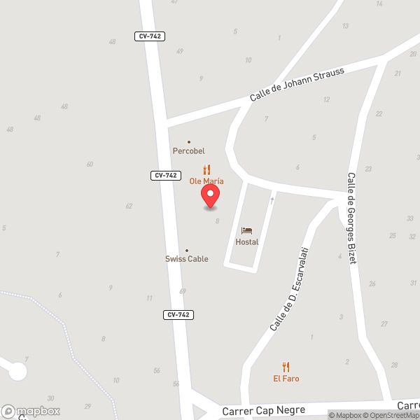 Map of Jaspas Bar