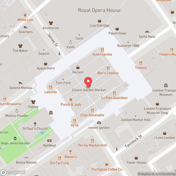 Map of Covent Garden