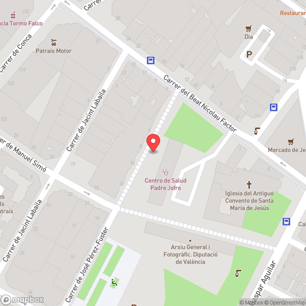 Map of Centro de Salud Padre Jofre