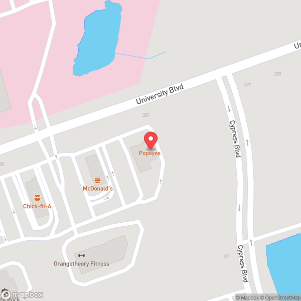 Map of Popeyes Louisiana Kitchen