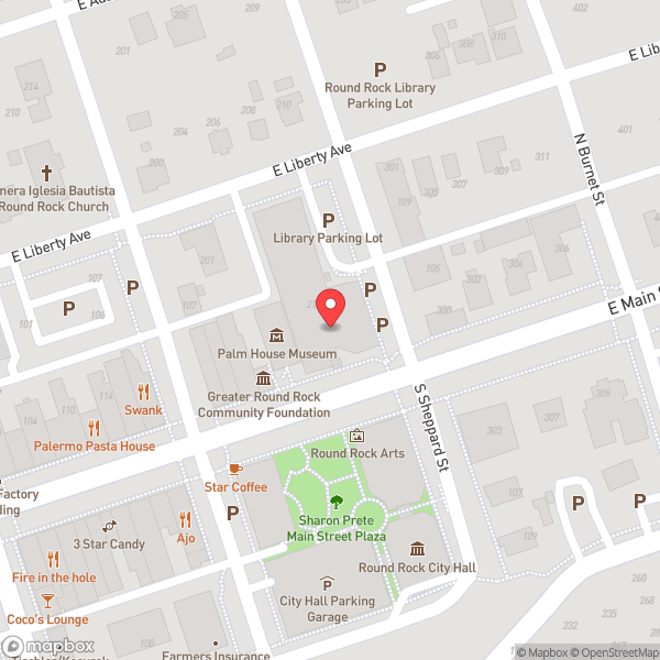 Map of Round Rock Public Library