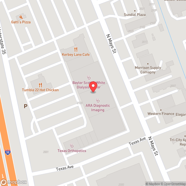 Map of Kerbey Lane Cafe