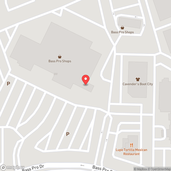 Map of Bass Pro Shops Tracker Boat Center