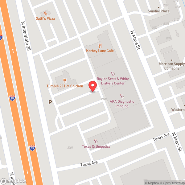 Map of Austin Radiological Association