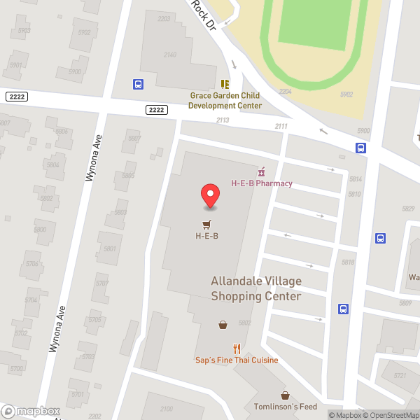 Map of H-E-B