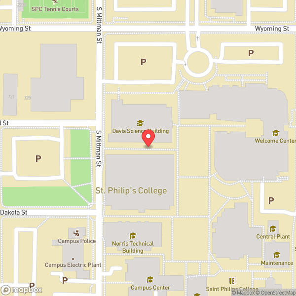 Map of St. Philip's College