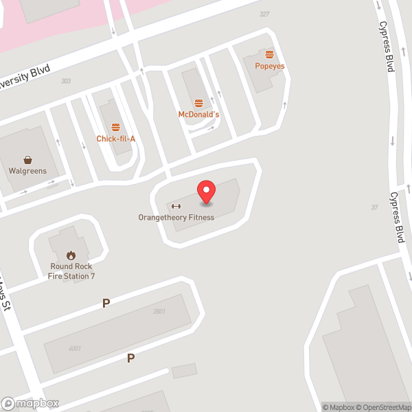 Map of Orangetheory Fitness