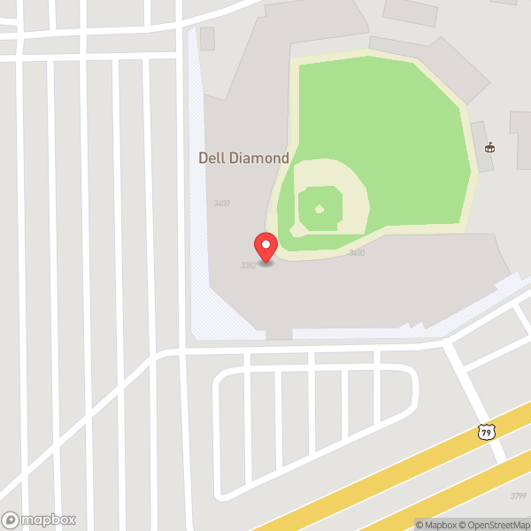 Map of Dell Diamond