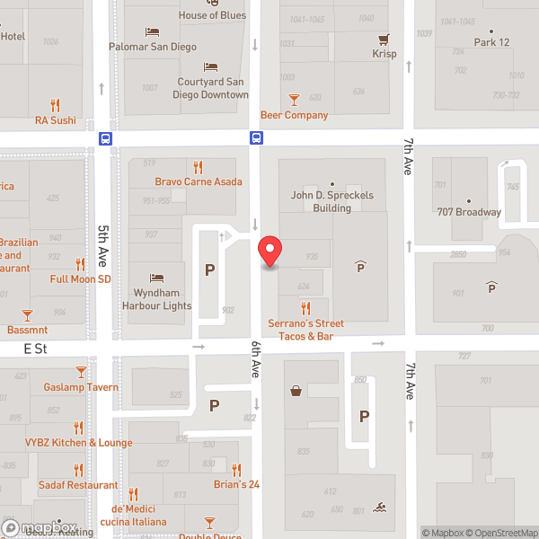 Map of Hustler Hollywood