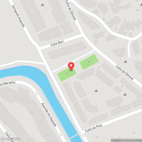 Map of Arenal Park Tennis Court