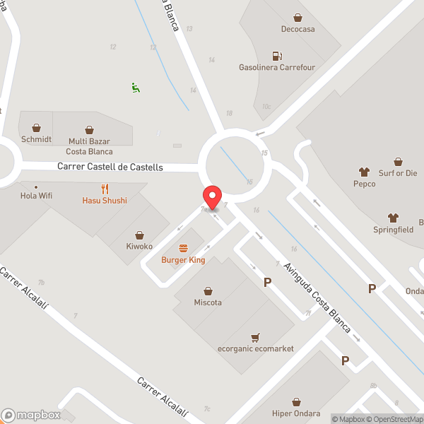 Map of Burger King