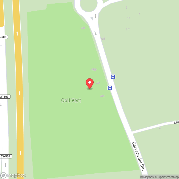Map of Camping Coll Vert