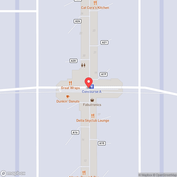 Map of Concourse A