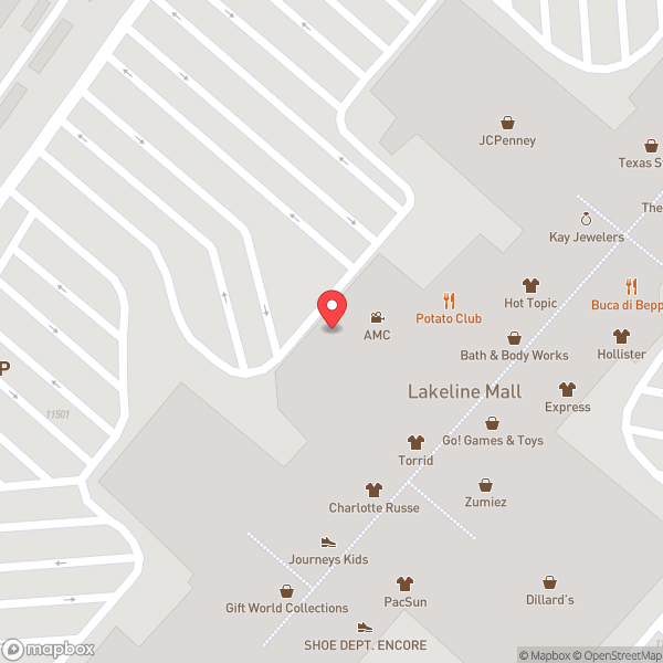 Map of Lakeline Mall
