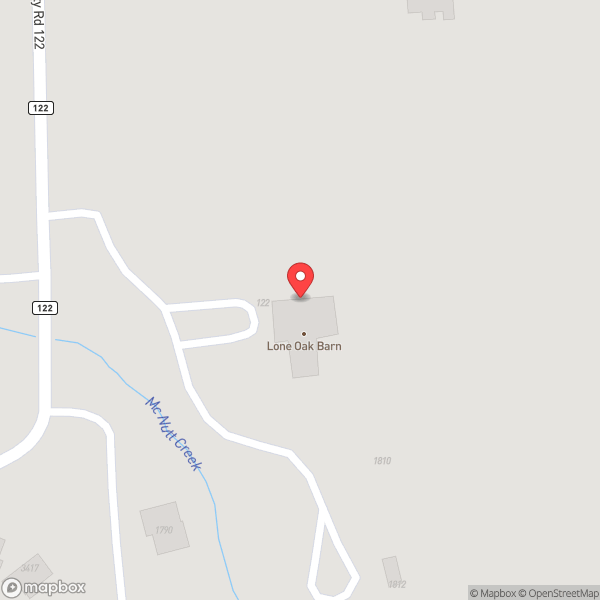 Map of Lone Oak Barn