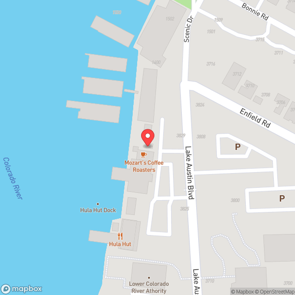 Map of Mozart's Coffee Roasters