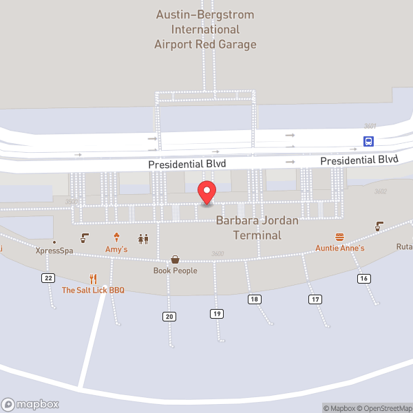 Map of Baggage Claim 1