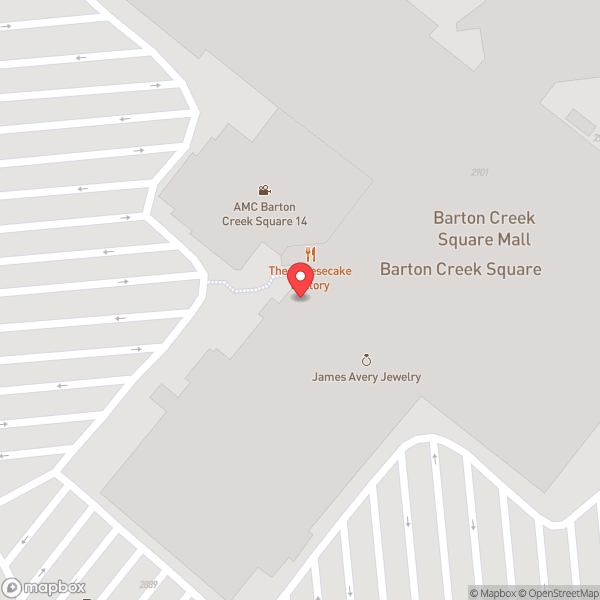 Map of The Cheesecake Factory