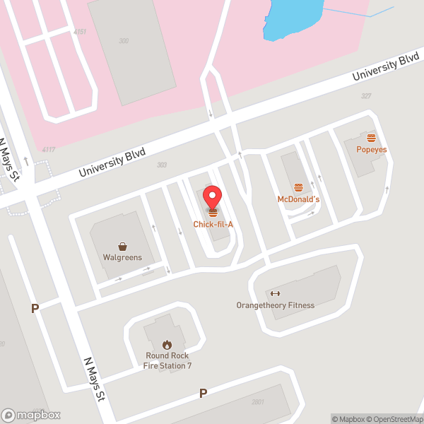 Map of Chick-fil-A