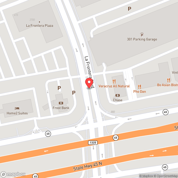 Map of Tumbles Round Rock