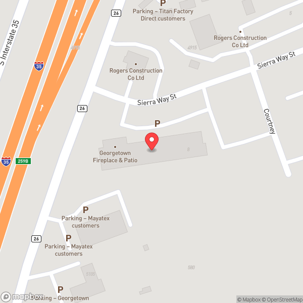 Map of Georgetown Fireplace & Patio