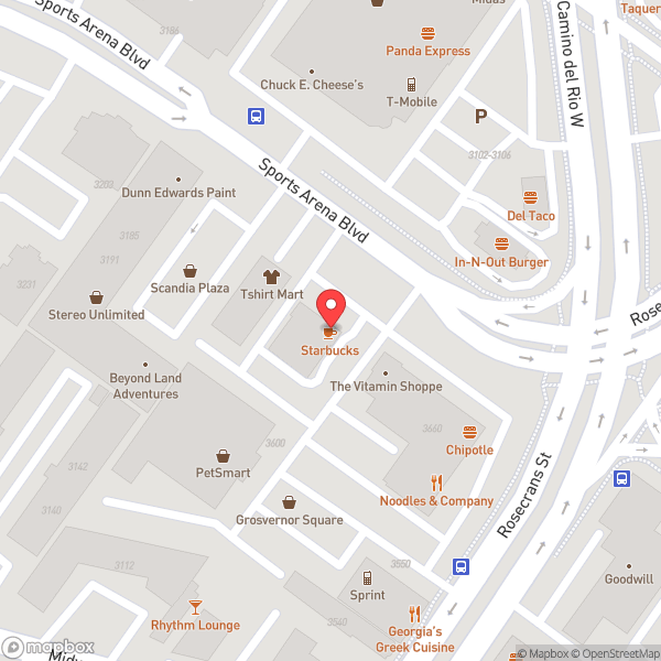 Map of Starbucks