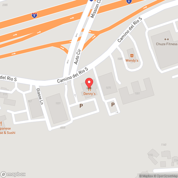 Map of Denny's